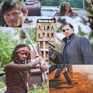 THE WALKING DEAD WOODBURY THEMED POSTERS AND MACFARLANE FIGURES